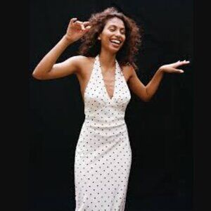 Realisation Par The Sadie Silk Polka Dot Dress